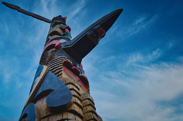 totem pole in the park