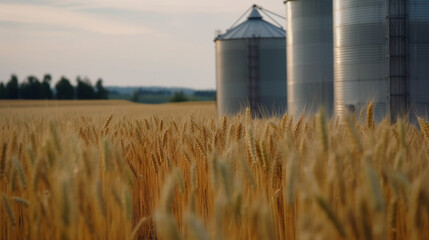 Fototapeta na wymiar Wheat field, Agriculture concept