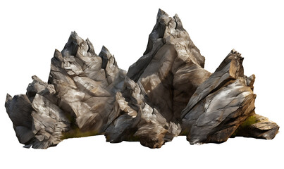 mountains and hill transparent background . Created using generative AI tools