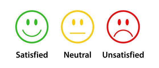 Fototapeta premium Satisfaction rating scale