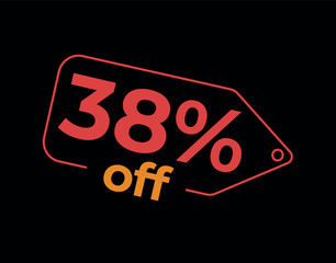 38, 38%, 38% off, 38% de desconto, %, % OFF, % de desconto, Desconto OFF, Promoção, etiqueta de desconto, etiqueta de preço, placa de preco, placa de desconto