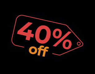 40, 40%, 40% off, 40% de desconto, %, % OFF, % de desconto, Desconto OFF, Promoção, etiqueta de desconto, etiqueta de preço, placa de preco, placa de desconto