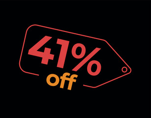 41, 41%, 41% off, 41% de desconto, %, % OFF, % de desconto, Desconto OFF, Promoção, etiqueta de desconto, etiqueta de preço, placa de preco, placa de desconto