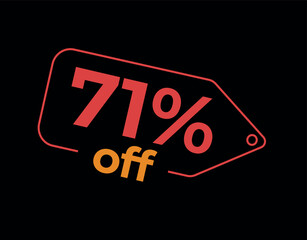 71, 71%, 71% off, 71% de desconto, %, % OFF, % de desconto, Desconto OFF, Promoção, etiqueta de desconto, etiqueta de preço, placa de preco, placa de desconto