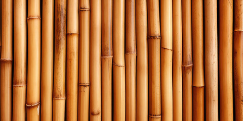 Fototapeta premium Bamboo pattern. Background with many bamboo, natural texture and knots of the bamboo stem.