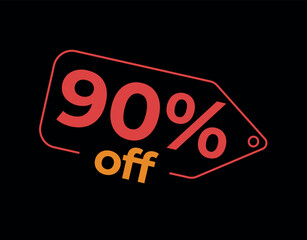 90, 90%, 90% off, 90% de desconto, %, % OFF, % de desconto, Desconto OFF, Promoção, etiqueta de desconto, etiqueta de preço, placa de preco, placa de desconto