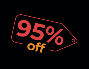 95, 95%, 95% off, 95% de desconto, %, % OFF, % de desconto, Desconto OFF, Promoção, etiqueta de desconto, etiqueta de preço, placa de preco, placa de desconto