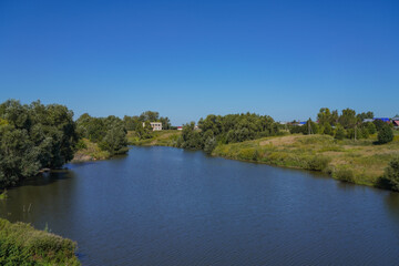 Fototapeta na wymiar Landscape overlooking the river