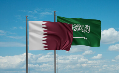 Qatar flags