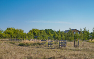 landscape with a fence