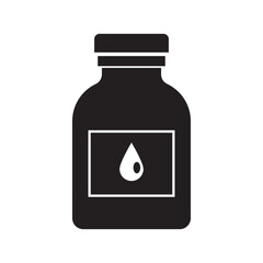 medicinal syrup icon logo vector design template