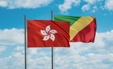 Congo and Hong Kong flag