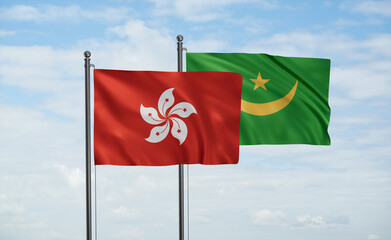 Mauritania and Hong Kong flag