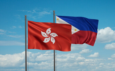 Philippines and Hong Kong flag