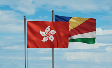 Seychelles and Hong Kong flag