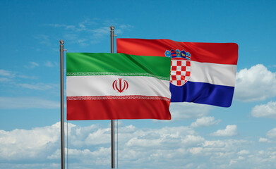 Croatia and Iran flag