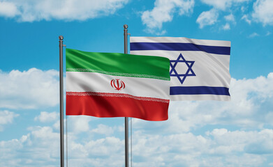 Israel and Iran flag - 639048058
