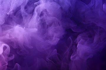 Poster Abstract purple smoke mist fog on particles embers background   Generative AI © Kay