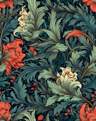 Seamless floral pattern. Large flowers elements for wrappers, wallpapers, postcards, greeting cards, wedding invitations, romantic events.