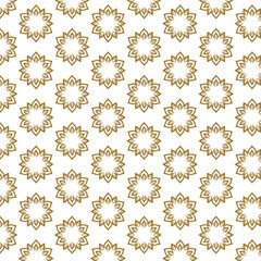 Obraz premium Wallpaper Pattern, gold Color, Vintage, Vector Illustration, isolated