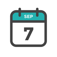 September 7 Calendar Day or Calender Date for Deadlines or Appointment