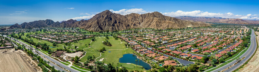 Aerial view of Indian Wells and Palm Desert