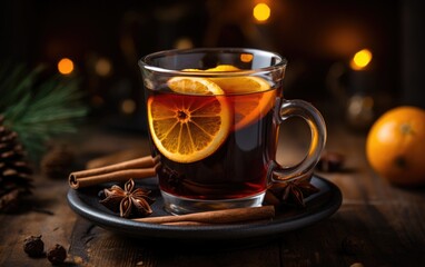 Celebrate the yuletide season with a glass of fragrant Christmas mulled wine, redolent with spices, a traditional beverage of festive gatherings.