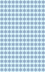 Vertical pattern of blue snowflakes on a light blue background