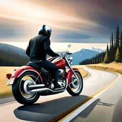 motorcycle on the road