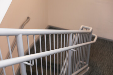 Sturdy handrails signify support and safety, guiding through challenges. Symbol of stability and...