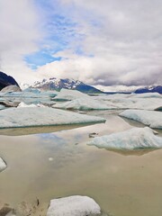 Alaskan Ocean Glacier Landscape