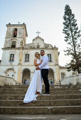 Obraz premium couple at sunset