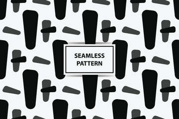 Seamless pattern with black and white color