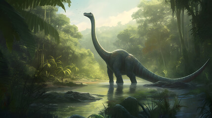 モケレ・ムベンベ：アフリカ・コンゴ川流域のUMA No.010 | Mokele-Mbembe: UMA from the Congo River Basin of Africa Generative AI
