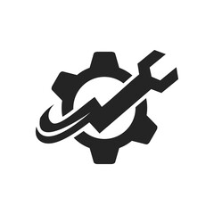 industry logo template Isolated. Brand Identity. Icon Abstract Vector graphic
