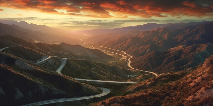Whitmore Canyon Overlook at sunset