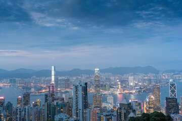 Fototapeta na wymiar skyscraper of Hongkong