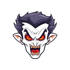 vampire head illustration 