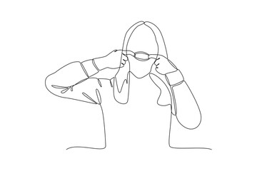 One continuous line drawing of World smile day concept. Doodle vector illustration in simple linear style. 