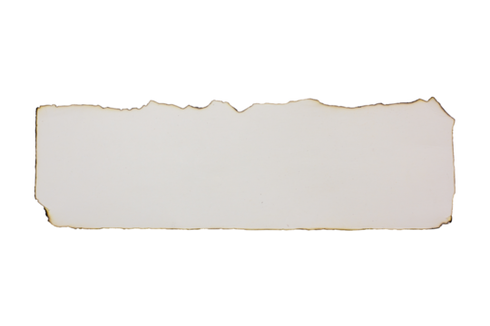 old paper fire isolated on white background, clipping path