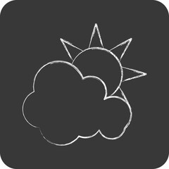 Icon Day Time. related to Environment symbol. chalk style. simple illustration. conservation. earth. clean