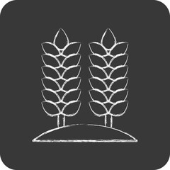Icon Agriculture. related to Environment symbol. chalk style. simple illustration. conservation. earth. clean