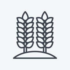 Icon Agriculture. related to Environment symbol. line style. simple illustration. conservation. earth. clean