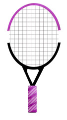 tennis racket and ball