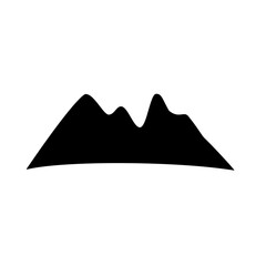 mountain silhouette icon