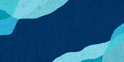 青　和柄　模様　背景　テクスチャ © J BOY