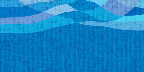 青　和柄　模様　背景　テクスチャ © J BOY