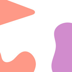 Colorful Abstract Blob Shapes Frame