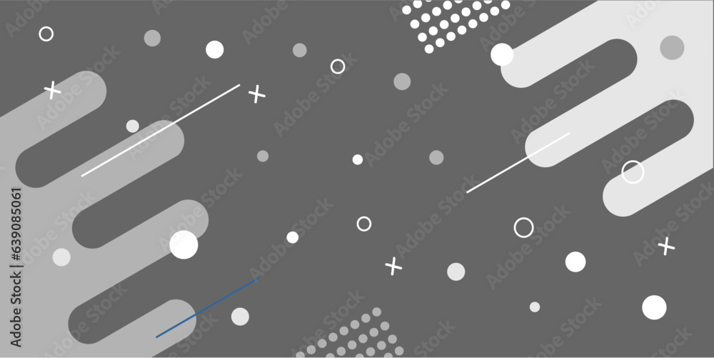Poster simple background vector template design in gray color