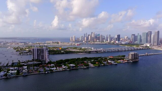 Aerial stock video Miami 2023 24p